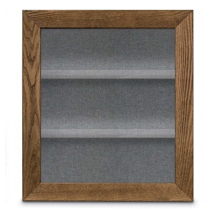 United Visual Products Indoor Enclosed Combo Board, 42"x32", White Frame/White Porc & Apricot UVCB4232W-WHTPORC-APRICOT